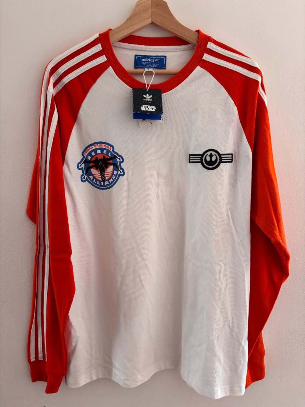 NWT Adidas Star Wars X original Rogue Squadron Long Sleeve Athletic T-Shirt